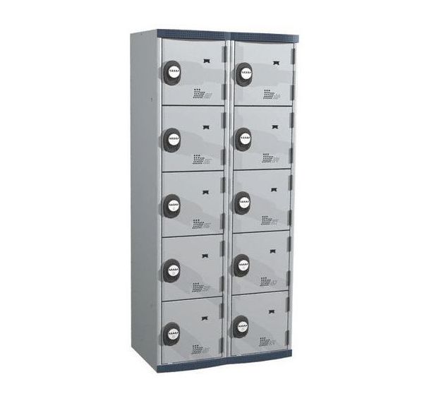 Vestiaire 10 cases Seamline Optimum® - 2 colonnes 400 mm socle - Acial