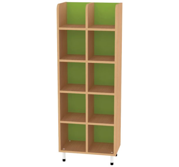 Vestiaire 10 cases ouvert blanc-Bessière Bessiere