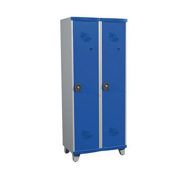 Vestiaire 2 colonnes Seamline Optimum® 400 mm sur pieds - Acial