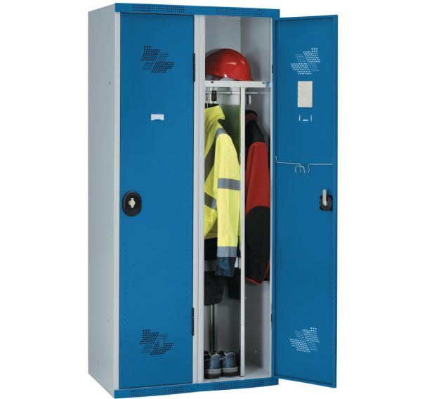 Vestiaire 2 colonnes Seamline Optimum® 400 mm sur socle - Acial