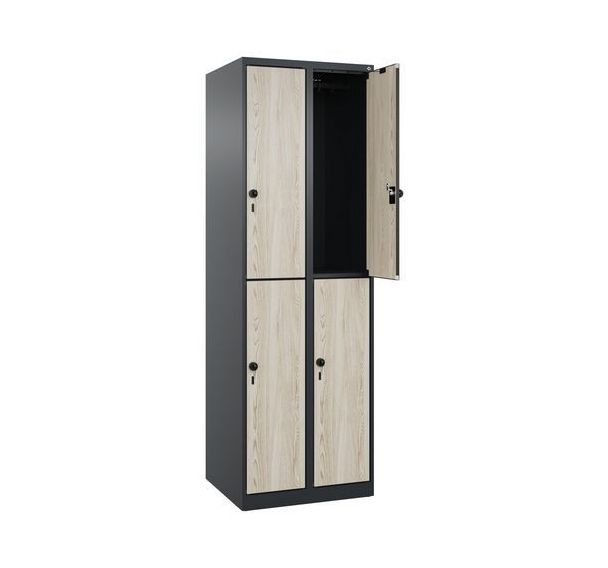 Vestiaire 2 niveaux Evolo PLUS - 4 casiers - C+P