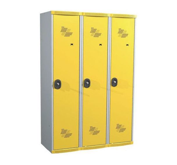 Vestiaire 3 colonnes Seamline Optimum® 400 mm sur socle - Acial