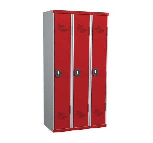 Vestiaire 3 colonnes Seamline Optimum® Largeur 300 mm sur socle- Acial
