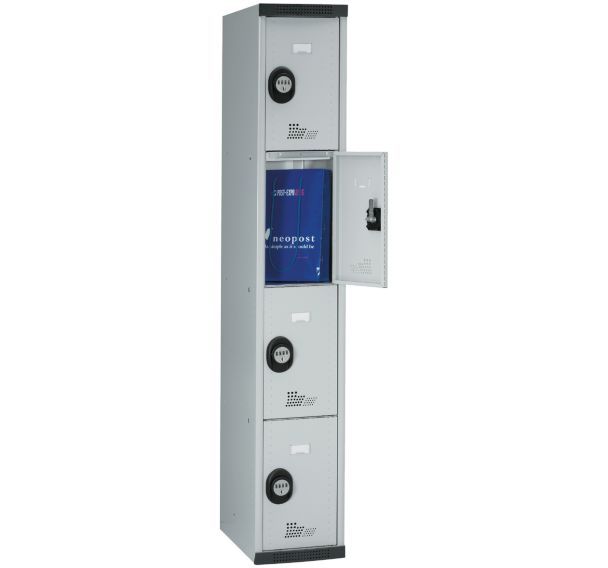 Vestiaire 4 cases Seamline Optimum® - 1 colonne 300 mm socle - Acial