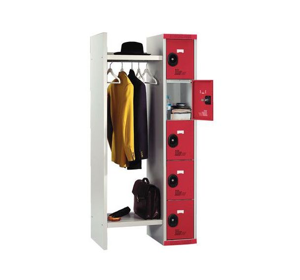 Vestiaire 5 cases & penderie Seamline® - Penderie 520 mm - Acial