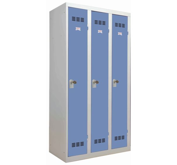 Vestiaire industrie propre - Largeur 300 mm - 3 colonnes - Vinco
