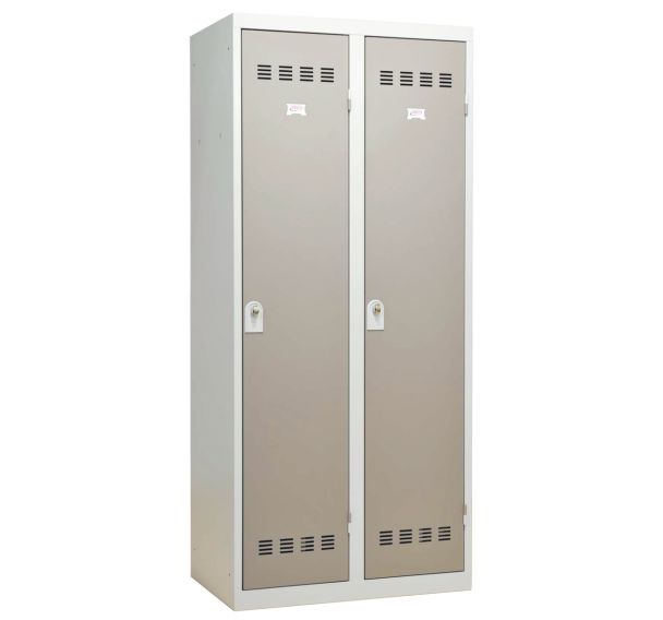 Vestiaire industrie salissante - Largeur 400 mm - 2 colonnes - Vinco