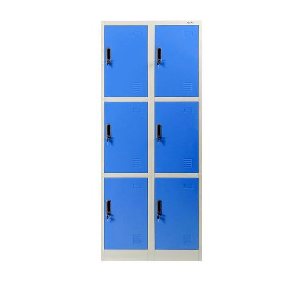 Vestiaire métal 3 cases bleu - Manutan Expert