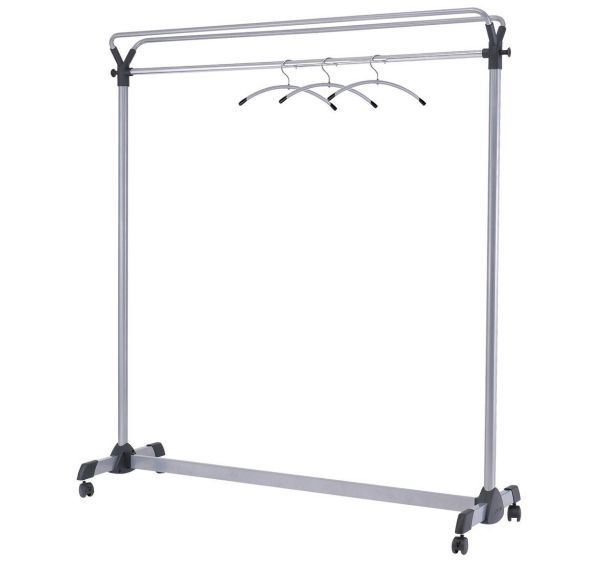 Vestiaire mobile Pro + 3 cintres Gris métal