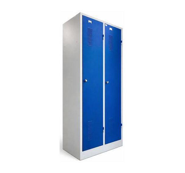 Vestiaire monocase 2 colonnes reconditionné - Bleu
