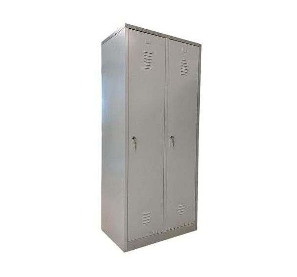 Vestiaire reconditionné industrie propre - 2 colonnes - Gris
