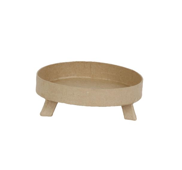 Vide poche 3 pieds rond 12,5x12,5x4cm (Lot de 10)
