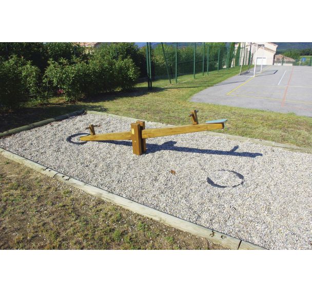 Vis à vis balançoire horizontale 3m - scellement direct