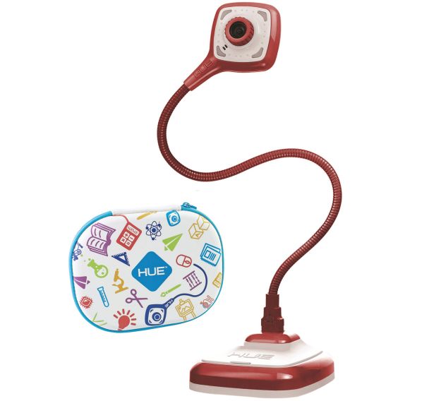 Visualiseur HUE HD Pro rouge + étui transport blanc/multicolore - HUE