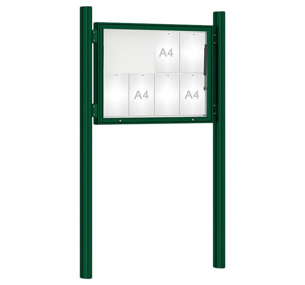 Vitrine 1000 poteaux Quatro initiaux scellement - Procity