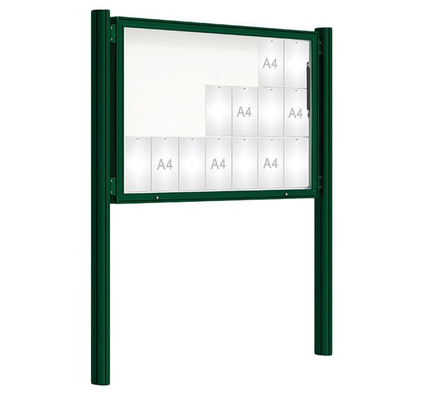 Vitrine 2000 poteaux Quatro initiaux scellement - Procity