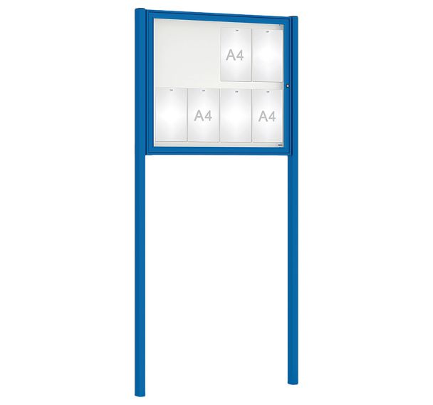 Vitrine Classique poteaux initiaux scellement - Procity