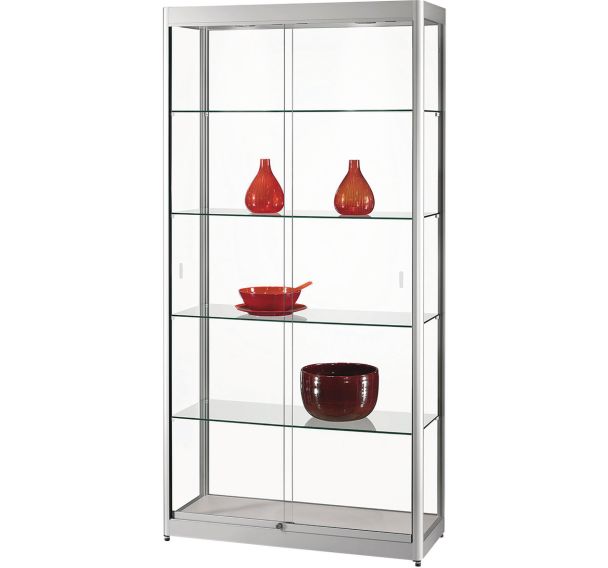 Vitrine d'exposition - 1000 x 400 x 2000 mm - Manutan Expert