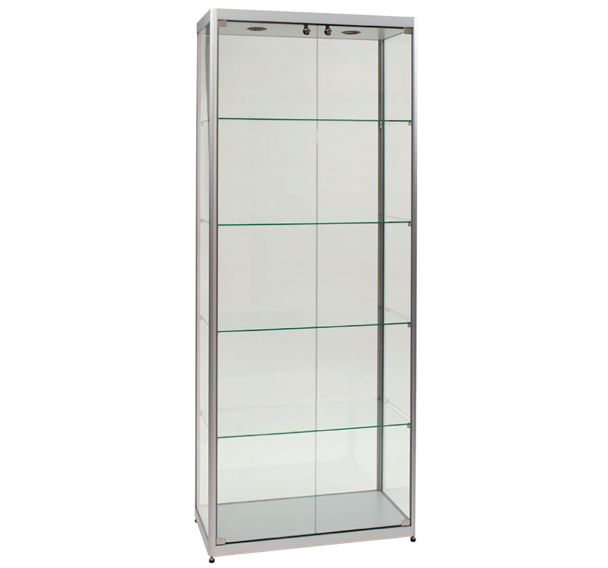 Vitrine d'exposition - 800 x 400 x 2000 mm - Manutan Expert
