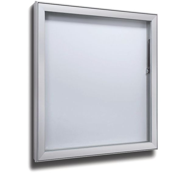 Vitrine d´extérieur grande profondeur, fond magnétique_Jansen Display