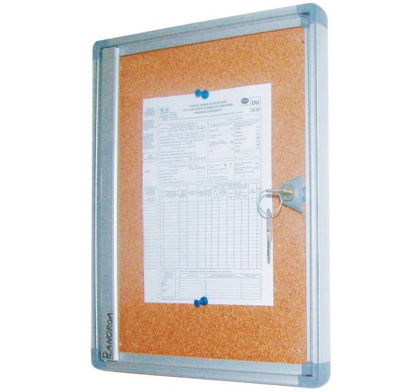 Vitrine d'intérieur Phoenix - Fond Liège - Porte en plexiglass