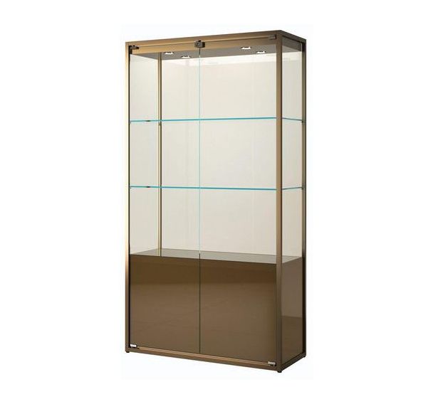 Vitrine exposition avec rangement - 95x45x190 cm - Sarazino Vitrines