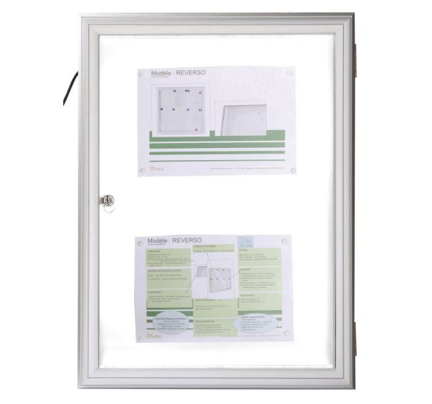 Vitrine extérieure Reverso LED Planorga