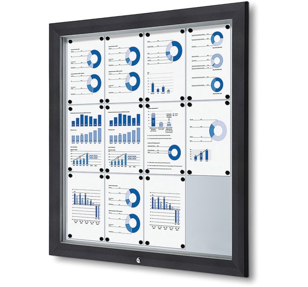 Vitrine extérieure verrouillable avec vérin - Showdown Displays