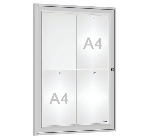 Vitrine horaire 75 x 55 cm anodisé