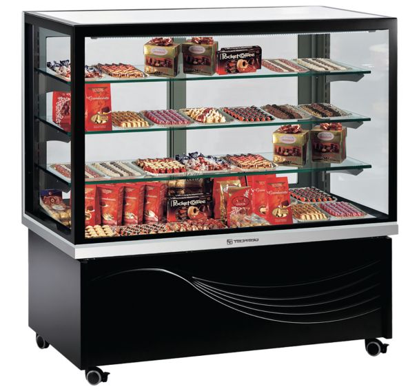 Vitrine horizontale Karina positive spécial chocolat ventilée, 550 L