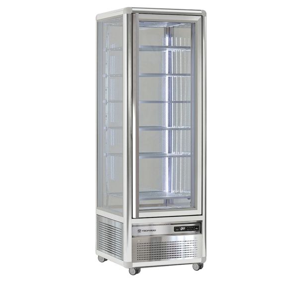 Vitrine verticale Snelle négative statique, 400 L, grilles évaporateurs