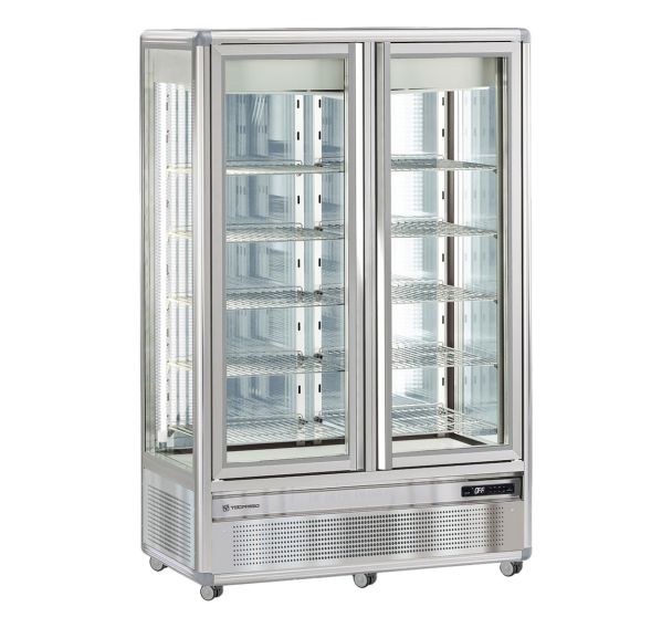 Vitrine verticale Snelle positive statique, 760 L, grilles- SNELLE 800 GS LED