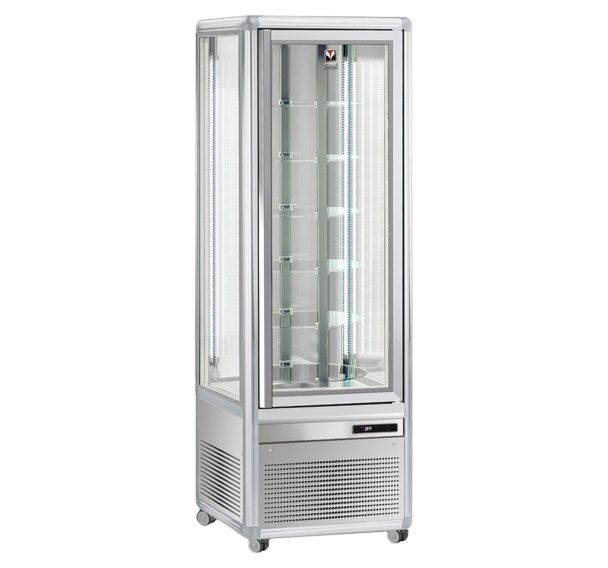 Vitrine verticale Snelle positive ventilée 350 L, tablettes en verre