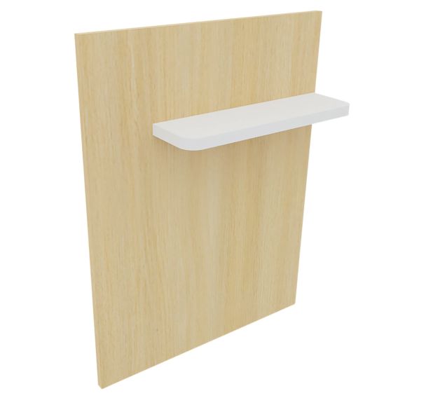 Voile d'accueil avec tablette porte-sac chêne clair/blanc