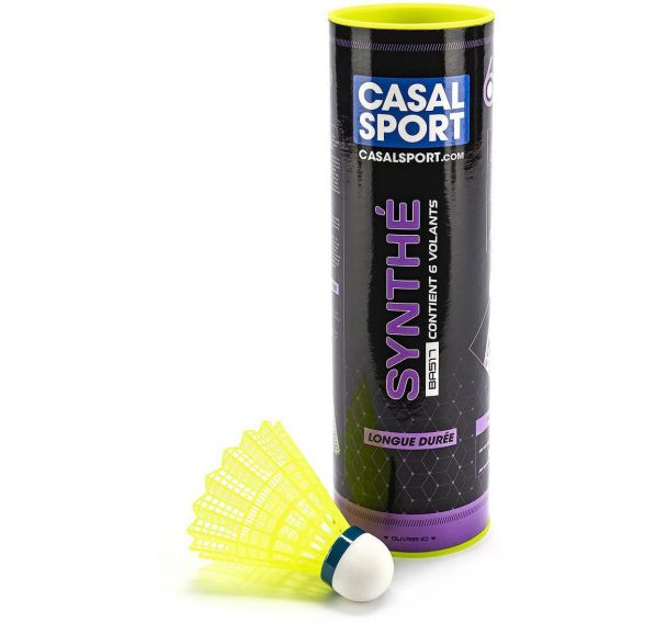 Volant de badminton synthé Casal Sport jaune