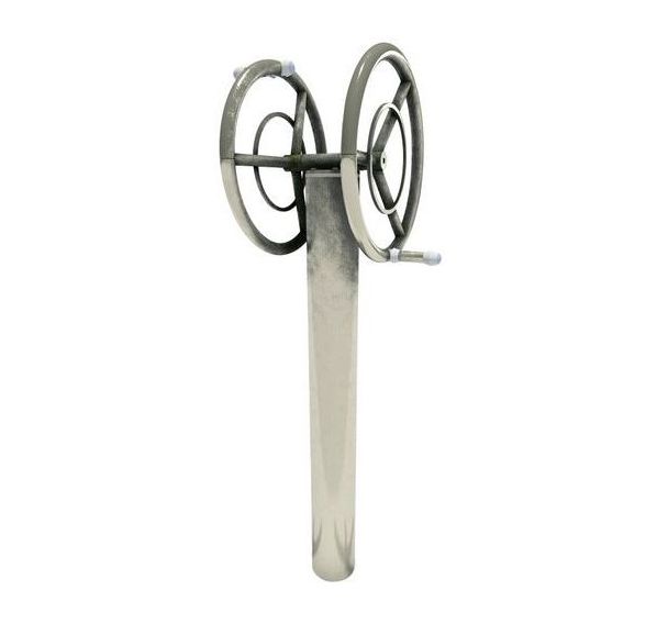 Volant double connecté inox