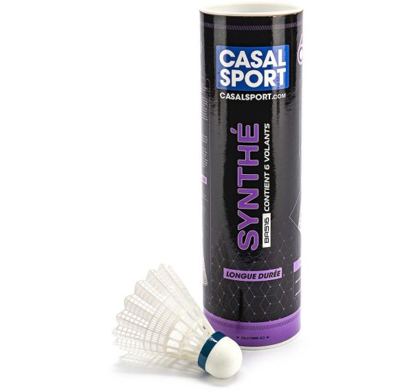 Volants de badminton synthé blanc