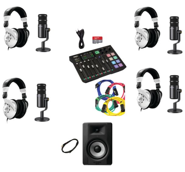 WebRadio Rodecaster Pro Classique 2 avec microphones de table - Rode