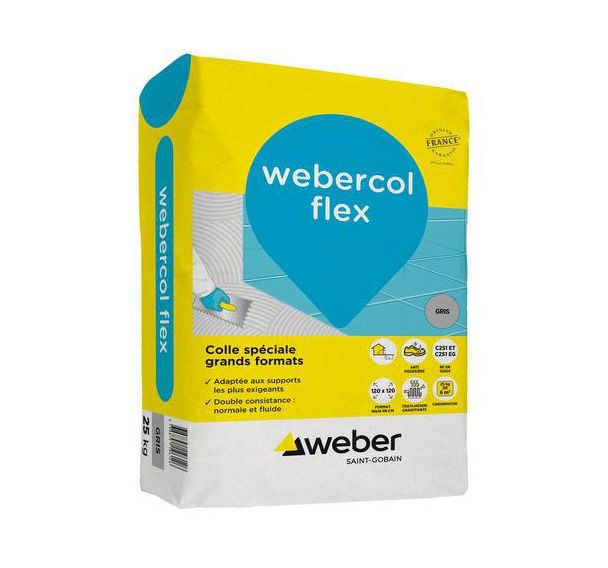 Webercol flex gris - 5kg
