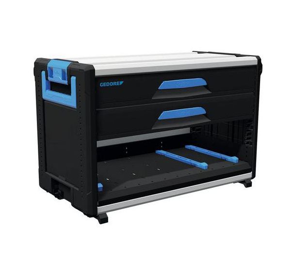WorkMo B3, 2 tiroirs H6, compartiment pour L-BOXX/S-BOXX
