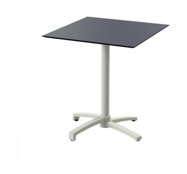 X Cross table de bistrot avec piètement sable + plateau HPL - Veba