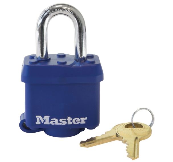 cadenas acier laminé - protection thermoplastique bleue