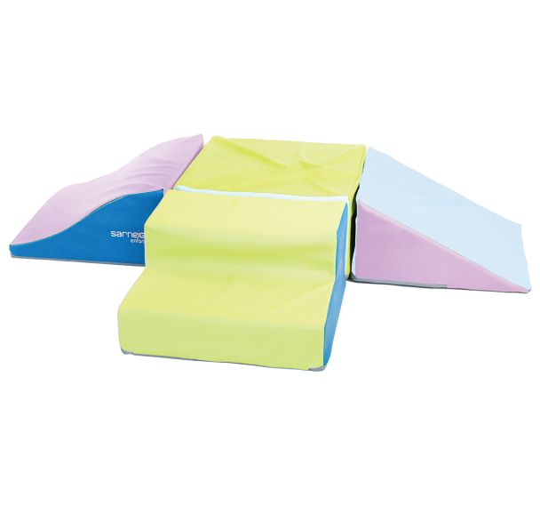 kit escalade 4 modules Rose/bleu ciel/kiwi/turquoise/lilas