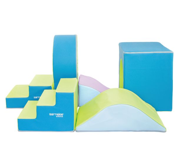 kit promenade kiwi/turquoise/lilas/bleu ciel