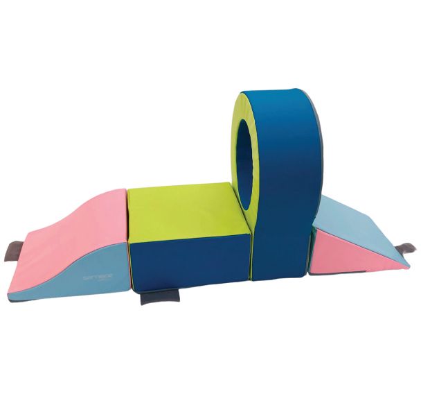 kit ramper 4 modules Rose/bleu ciel/kiwi/turquoise