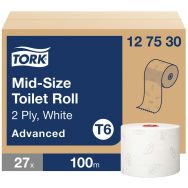 27 rouleux Papier toilette Tork Compact -T6