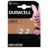 2 Piles alcalines Duracell spéciale LR54 1,5V