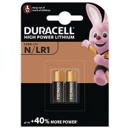 2 Piles alcalines Duracell spéciale N 1,5 V
