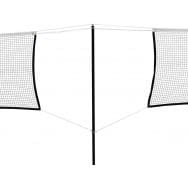 2 filets badminton assemblés Huck drisse 5mm avec âme kevlar