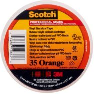 3M Scotch 35 Ruban isolant électrique 20m x 19mm Orange